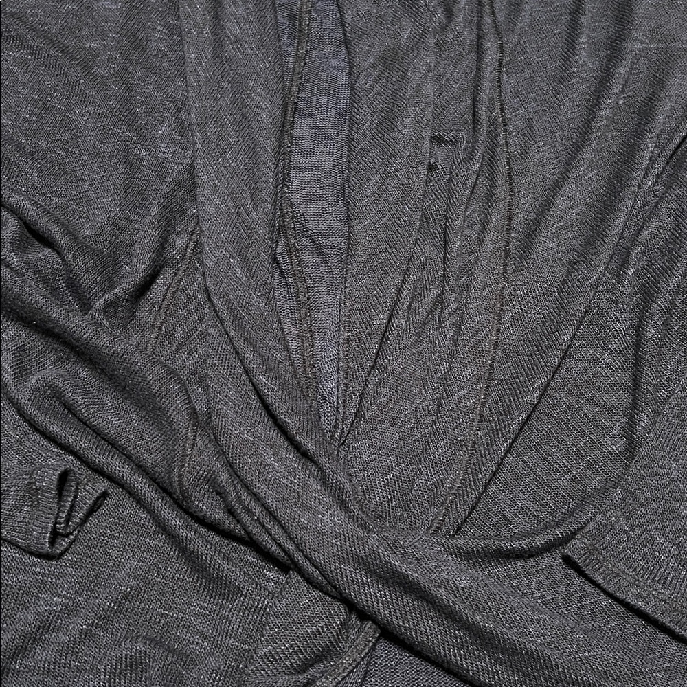 Free People We The Free Sheila hacci drape top, burnout navy, size M EUC! - Picture 4 of 6